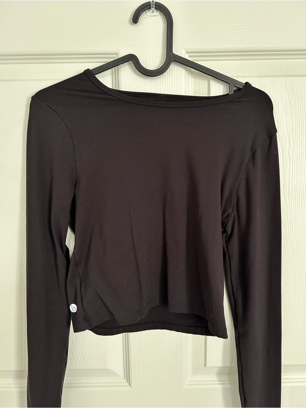 Cotton On Body Black Long Sleeve Boatneck Top